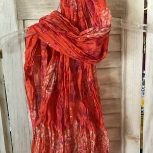 Orange + Gold Scarf
